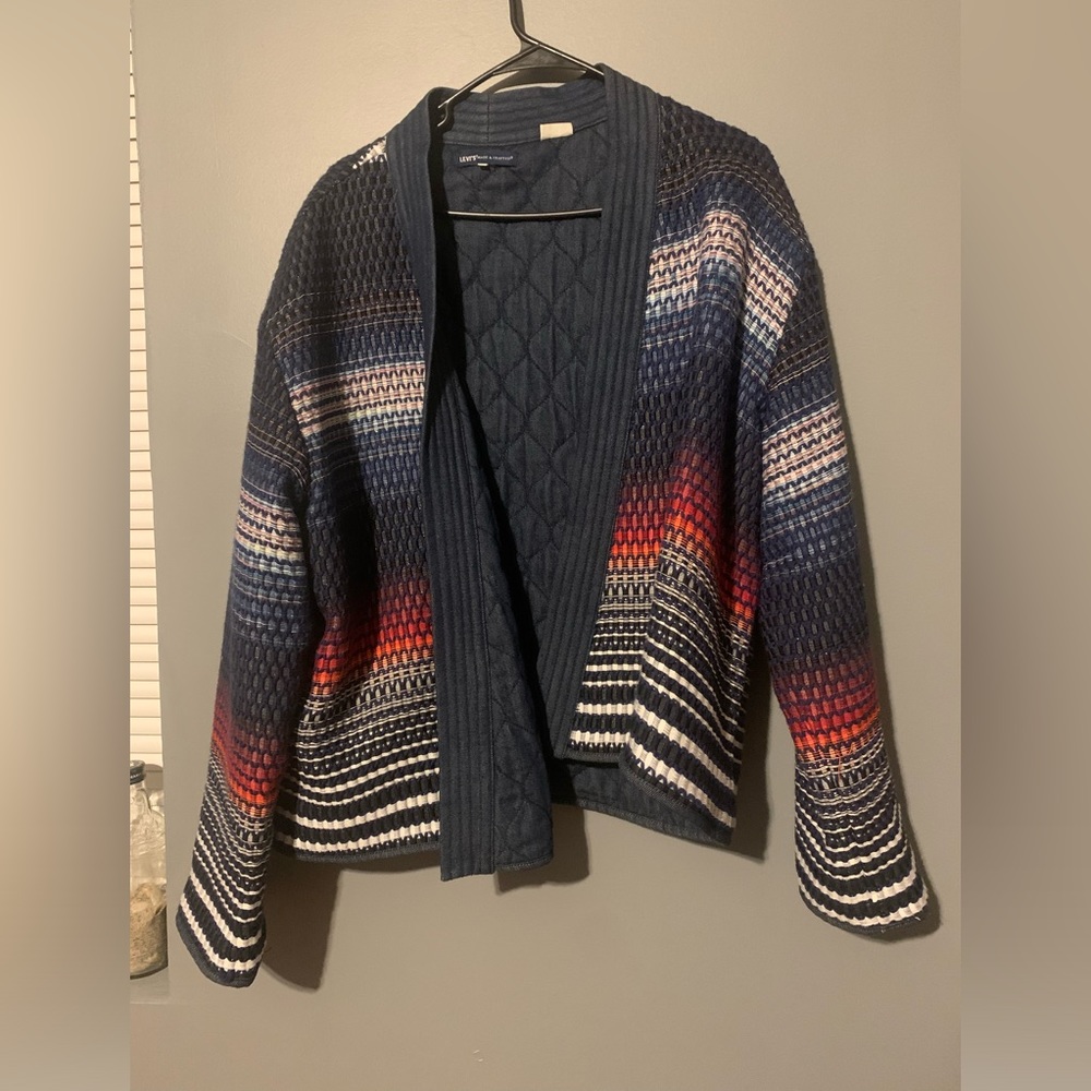 LEVI'S MADE & CRAFTED WOMEN’S TRAVELERS JACKET - MULTI STRIPED Size L